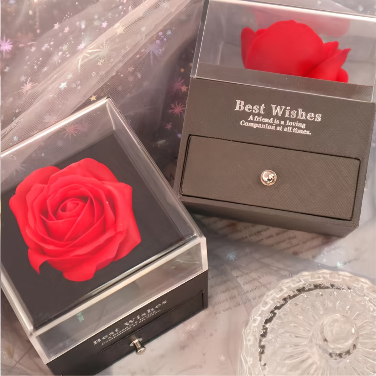 Love Rose Necklace Elegant Gift-3