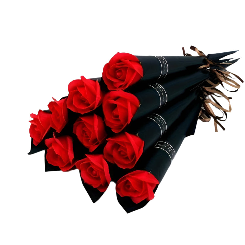 10pcs Artificial Rose Bouquet for Valentine's Day-0